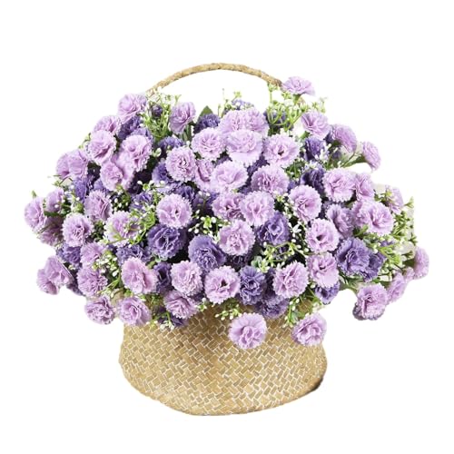 BRYUBR 4 Bündel Lila Künstliche Hortensienblüten: Farbecht und realistische Künstliche Hortensienblüten - Seidenblumen Dekoration für Hochzeit, Garten, Büro, Zuhause, Party, Outdoor BRYUBR 4 Bündel Lila Künstliche Hortensienblüten: Farbecht und realistische Künstliche Hortensienblüten - Seidenblumen Dekoration für Hochzeit, Garten, Büro, Zuhause, Party, Outdoor von BRYUBR