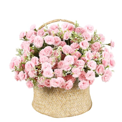 BRYUBR 4 Bündel Pink künstliche Hyazinthenblüten: Lichtbeständige & realistische Rosenkünstblüten-Sträuße - Seidenblumen Dekoration für Hochzeit, Garten, Büro, Zuhause, Party, Outdoor BRYUBR 4 Bündel Pink künstliche Hyazinthenblüten: Lichtbeständige & realistische Rosenkünstblüten-Sträuße - Seidenblumen Dekoration für Hochzeit, Garten, Büro, Zuhause, Party, Outdoor von BRYUBR