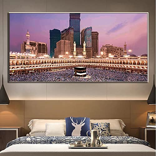 BROLEO Islamische Malerei Makka Madina Poster Kaba Bilddrucke auf Leinwand Islam Wandkunst Poster und Drucke für Wohnzimmer Dekor/Kein Rahmen BROLEO Islamische Malerei Makka Madina Poster Kaba Bilddrucke auf Leinwand Islam Wandkunst Poster und Drucke für Wohnzimmer Dekor/Kein Rahmen von BROLEO