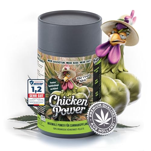 Diamond Buds® BIO All-in-One Cannabis Dünger Indoor & Outdoor – Organischer Grow & Bloom Langzeitdünger für 3–6 Cannabispflanzen, Wachstums- & Blütephase – 470g Hanfdünger mit Dosierbehälter von BS Luxry