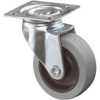 Lenkrolle Rad-Ø 50 mm Tragfähigkeit 35 kg mit Anschraubplatte grau Lenkrolle Rad-Ø 50 mm Tragfähigkeit 35 kg mit Anschraubplatte grau von BS ROLLEN