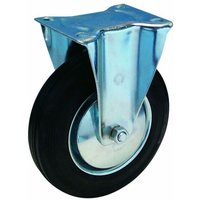 Bs-r Bockrolle 200mm L410.B55 Platte,Gummi schw.,RL von BS ROLLEN