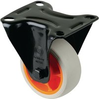 Bockrolle Rad-Ø 80 mm Tragfähigkeit 100 kg Gummi Platte L104xB80 mm Farbe Rolle hellgrau Bockrolle Rad-Ø 80 mm Tragfähigkeit 100 kg Gummi Platte L104xB80 mm Farbe Rolle hellgrau von BS ROLLEN