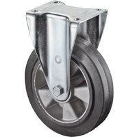 Schwerlastbockrolle Rad-Ø 125 mm Tragfähigkeit 200 kg Elastikgummi 105 mm 85 mm von BS ROLLEN GMBH