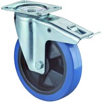 Bs rollen Lenkrolle Pl.Fest.125mm ElastRad,bl,300kg von FP
