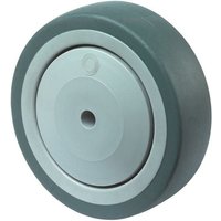 Ersatzrad Rad-Ø 125 mm Tragfähigkeit 100 kg Gummi grau Achs-Ø 8 mm Nabenlänge 36,5 mm von BS ROLLEN