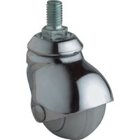 BS Kugellenkrolle D.40mm Trgf. 30kg m.Gew.stift Gum.grau von BS Rollen