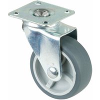 BS Rollen Lenkrolle F26, mit Platte, Durchmesser 50, B 18mm 40kg, Gummi von BS Rollen