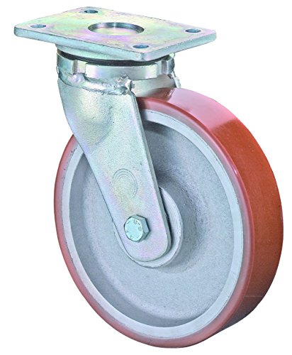 BS Rollen RR100.C10.100 Schwerlastrolle, Lenkrolle, Ø 100 mm, Anschraubplatte, Polyurethanrad, Radkörper Guss BS Rollen RR100.C10.100 Schwerlastrolle, Lenkrolle, Ø 100 mm, Anschraubplatte, Polyurethanrad, Radkörper Guss von BS Rollen