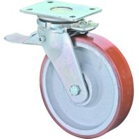 BS Schwerlastlenkrolle D.200mm Trgf. 1400kg m.Feststeller Guß-PU Platte L200xB160mm BS Schwerlastlenkrolle D.200mm Trgf. 1400kg m.Feststeller Guß-PU Platte L200xB160mm von BS Rollen