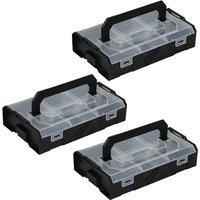 Sortimo l-boxx Mini schwarz / Deckel transparent Industrial Line 3er Set von BS SYSTEMS