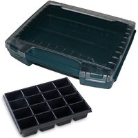 Sortimo Sortiments Kleinteile Koffer i-Boxx 72 Ozeanblau mit 16 Fach Kleinteileinlage von BS SYSTEMS