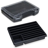 Sortimo Sortiments Kleinteile Koffer i-Boxx 72 schwarz mit 9 Fach Kleinteileinlage von BS SYSTEMS