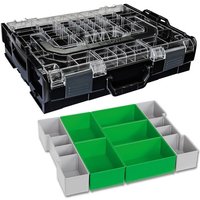 Bs Systems - Sortimo Systemkoffer L-Boxx 102 schwarz mit transparentem Deckel + Insetboxen D3 von BS SYSTEMS