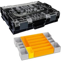 Sortimo Systemkoffer L-Boxx 102 schwarz mit transparentem Deckel + Insetboxen F3 von BS SYSTEMS