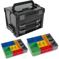 Sortimo Systemkoffer LS-Boxx 306 schwarz mit 2 x i-Boxx 72 , 2 x Insetboxenset H3 von BS SYSTEMS