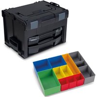 Bs Systems - Sortimo Systemkoffer LS-Boxx 306 schwarz mit i-Boxx 72 + LS-Tray + Insetboxenset H3 von BS SYSTEMS