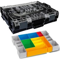 Sortimo Systemkoffer L-Boxx 102 schwarz mit transparentem Deckel + Insetboxen H3 von BS SYSTEMS