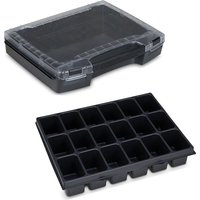 Sortimo Sortiments Kleinteile Koffer i-Boxx 72 schwarz mit 18 Fach Kleinteileinlage von BS SYSTEMS