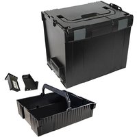 Bs Systems - Sortimo Systemkoffer L-Boxx 374 schwarz / Industrial Line inkl. Einhängeeinsatz von BS SYSTEMS