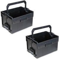 Sortimo Werkzeugkoffer Systemkoffer LT-Boxx 272 2er Set schwarz passend zu Bosch von BS SYSTEMS