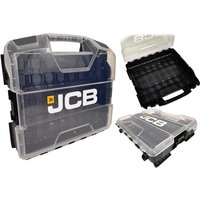 Sortimo jcb Sortimentskoffer Kleinteilekoffer W-BOXX102 mit Transparentem Deckel von BS SYSTEMS