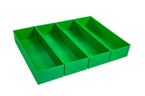 BS Systems Insetbox G3 dunkelgrün BSS (4 Stück) für L-BOXX, Weiß von BS Systems