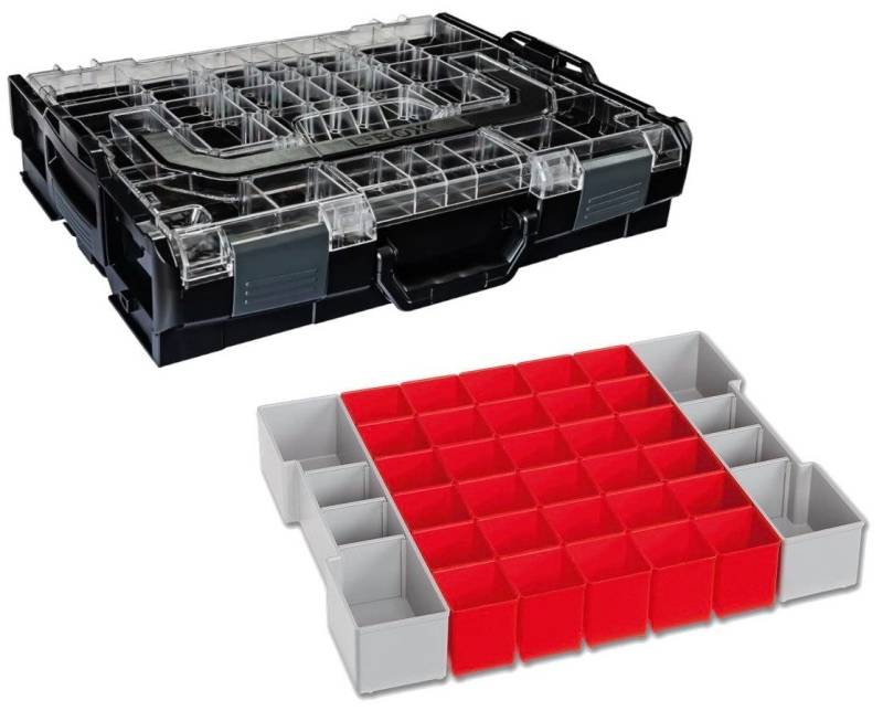 Sortimo® Werkzeugkoffer Bosch Sortimo L-Boxx 102 anthrazit Deckel Transparent mit Insetboxen von Sortimo®