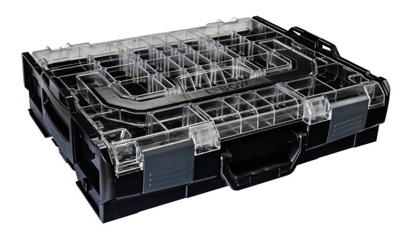 BS Systems Werkzeugkoffer Sortimo Systemkoffer L-Boxx 102 Deckel Transparent anthrazit von BS Systems