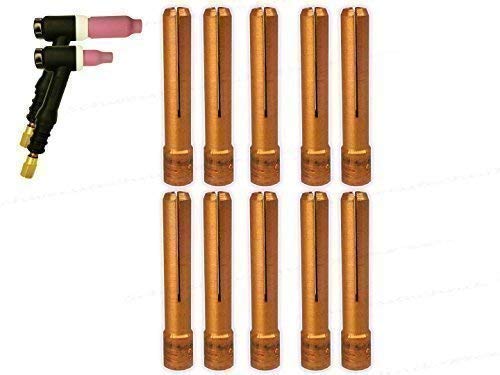 1 oder 10 Stück 0,5-3,2mm Spannhülsen kurz Stubby Umbau SR-17/18/26 für SR-9 WIG/TIG 1 oder 10 Stück 0,5-3,2mm Spannhülsen kurz Stubby Umbau SR-17/18/26 für SR-9 WIG/TIG von Baric