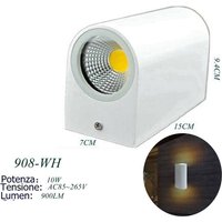 10w Led Wandleuchte Weiß Doppellampe Warmes Licht Ein Down Außenstrahler von BS