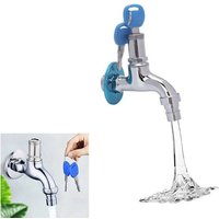 Diebstahlsicherer Wasserhahn Mit Schloss 1/2" Anschluss Absperrschlüssel Dgo-155 von BS