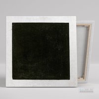 Abstrakte Wandkunst, Schwarz Weiß Kunst, Original Kasimir Malewitsch Reproduktion, 100% Handgemaltes Öl Auf Leinwand von BSAReproduction