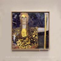 Pallas Athene Gustav Klimt Öl Auf Leinwand 100% Handgemaltes Ölgemälde Reproduktion Akt Gemälde Kunst von BSAReproduction