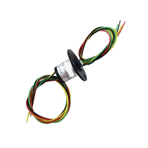 Schleifring, 2/4-Kanal, 2 A, 12,5 mm, leitfähiger Schleifring, 360 Grad drehbar(4CH-Dia.12.5mm) von BSAXITHZB