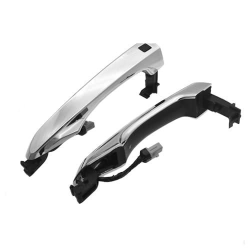 BSBZGKGPBW Auto Türgriff Für Hyundai Für Tucson 2.0L 2.4L 2016-2021 Außenaußenseite Vorne Links Rechts Fahrer Beifahrertürgriff Smart Key Button Switch(Left Right NO Cap) von BSBZGKGPBW
