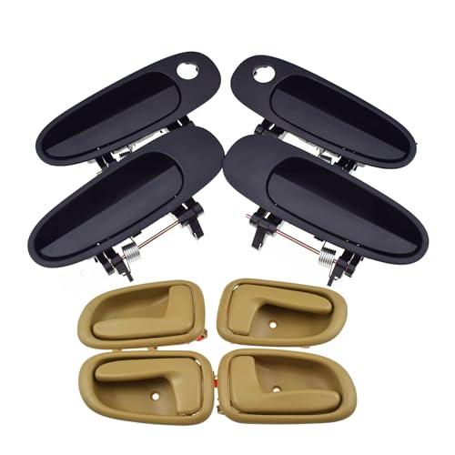 BSBZGKGPBW Auto Türgriff Für Toyota Für Corolla Für Geo Prizm 1993 1994 1995 1996 1997 Außen Innen Türgriff Links Rechts Fahrer Passagier Oder Türschloss(Kit 005 Beige) von BSBZGKGPBW