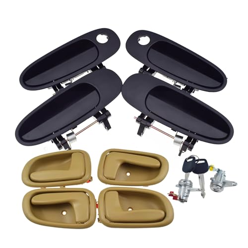 BSBZGKGPBW Auto Türgriff Für Toyota Für Corolla Für Geo Prizm 1993 1994 1995 1996 1997 Außen Innen Türgriff Links Rechts Fahrer Passagier Oder Türschloss(Kit 007) von BSBZGKGPBW