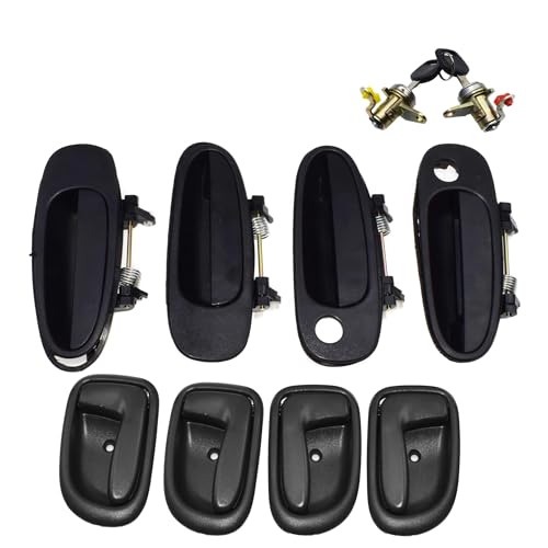 BSBZGKGPBW Auto Türgriff Für Toyota Für Corolla Für Geo Prizm 1993 1994 1995 1996 1997 Außen Innen Türgriff Links Rechts Fahrer Passagier Oder Türschloss(Kit 011 Dark Gray) von BSBZGKGPBW