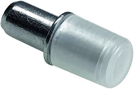 Bodenträger und Glasbodenträger Duplo 5mm mit Ring für Bohrung Einlegeboden Halter - Regalbodenträger Regalstifte 5mm Fachträger Fach - Bodenträger für Einlegeböden aus Stahl (100, Glasbodenträger) von BSBe