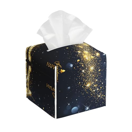 Goldener Hirsch Weihnachten Taschentuchbox Abdeckung Quadratisch Taschentuchbox Abdeckung Halter Quadratisch Taschentuchwürfel Abdeckung PU-Leder Goldener Hirsch Weihnachten Taschentuchbox Abdeckung Quadratisch Taschentuchbox Abdeckung Halter Quadratisch Taschentuchwürfel Abdeckung PU-Leder von BSBurui