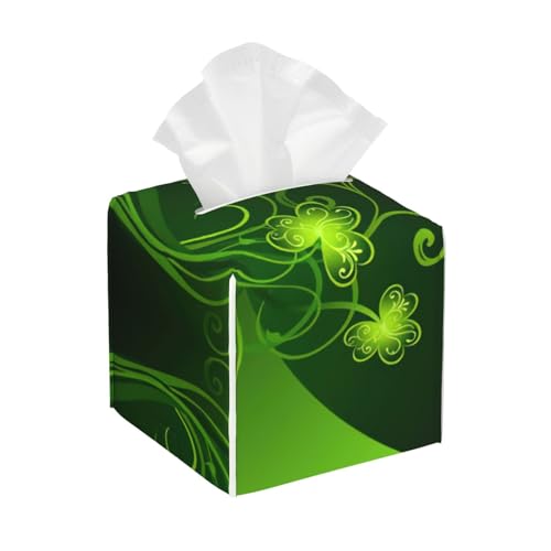 Happy St. Patrick's Day Taschentuchbox-Abdeckung, quadratisch, Taschentuchbox, quadratisch, aus PU-Leder Happy St. Patrick's Day Taschentuchbox-Abdeckung, quadratisch, Taschentuchbox, quadratisch, aus PU-Leder von BSBurui