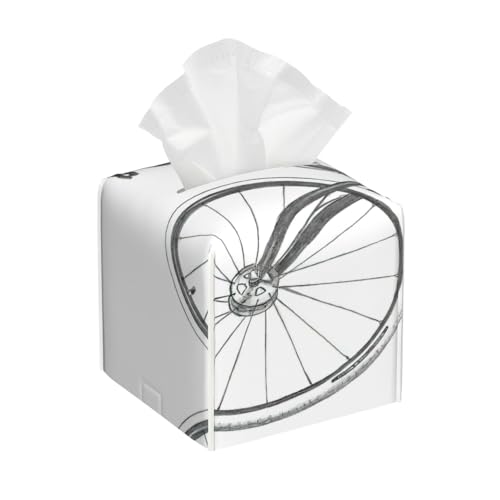 Quadratische Fahrradtaschentuchbox-Abdeckung, quadratisch, aus PU-Leder Quadratische Fahrradtaschentuchbox-Abdeckung, quadratisch, aus PU-Leder von BSBurui
