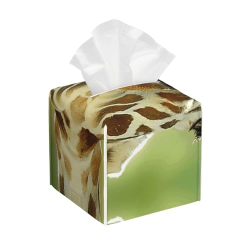 Taschentuchbox-Abdeckung, quadratisch, Giraffenliebhaber, quadratisch, aus PU-Leder Taschentuchbox-Abdeckung, quadratisch, Giraffenliebhaber, quadratisch, aus PU-Leder von BSBurui
