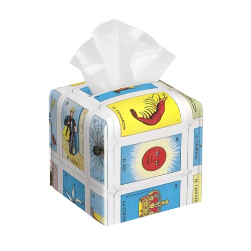 Taschentuchbox mit Puzzle-Muster, quadratisch, Taschentuchbox-Abdeckung, quadratisch, aus PU-Leder Taschentuchbox mit Puzzle-Muster, quadratisch, Taschentuchbox-Abdeckung, quadratisch, aus PU-Leder von BSBurui