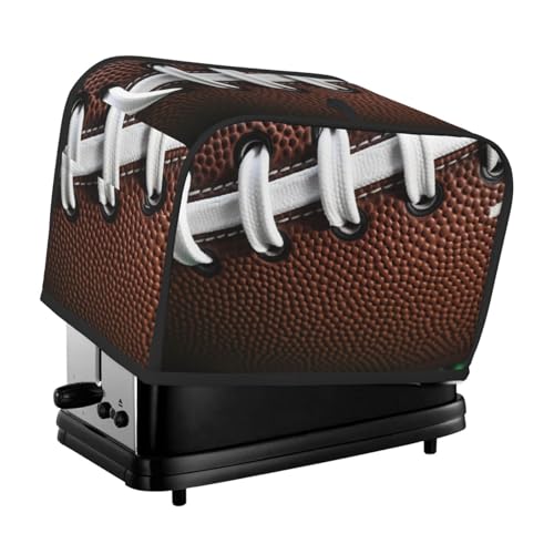 American Football Laces Toaster-Abdeckungen, 2 Scheiben, Brotmaschinen-Abdeckungen, gesteppter Toaster, staubdichte Abdeckung, kleine waschbare Geräteabdeckungen, Brotbackmaschine, Schutz für Küche American Football Laces Toaster-Abdeckungen, 2 Scheiben, Brotmaschinen-Abdeckungen, gesteppter Toaster, staubdichte Abdeckung, kleine waschbare Geräteabdeckungen, Brotbackmaschine, Schutz für Küche von BSCKKDMN