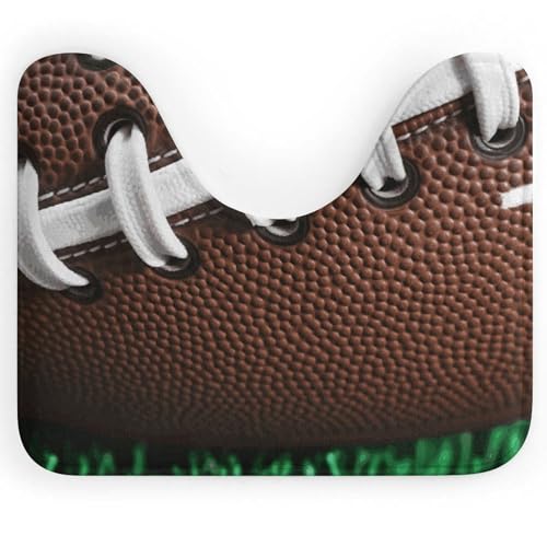 BSCKKDMN American Football Laces WC-Vorleger, U-förmig, ultraweich, super saugfähig, Badezimmerteppich, rutschfeste Mikrofaser, WC-Vorleger, Badezimmer-Bodenmatte BSCKKDMN American Football Laces WC-Vorleger, U-förmig, ultraweich, super saugfähig, Badezimmerteppich, rutschfeste Mikrofaser, WC-Vorleger, Badezimmer-Bodenmatte von BSCKKDMN