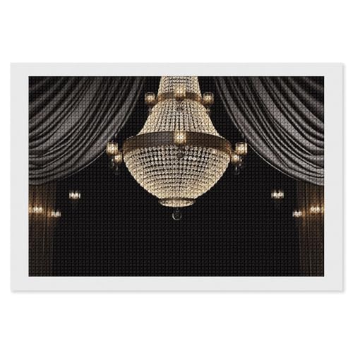 BSCKKDMN Ball Room Kronleuchter Diamant Malerei Kits für Erwachsene Diamant Kunst Kit für Anfänger 5D DIY Full Square Diamond Art Craft Kits für Erwachsene für Home Wall Decor BSCKKDMN Ball Room Kronleuchter Diamant Malerei Kits für Erwachsene Diamant Kunst Kit für Anfänger 5D DIY Full Square Diamond Art Craft Kits für Erwachsene für Home Wall Decor von BSCKKDMN