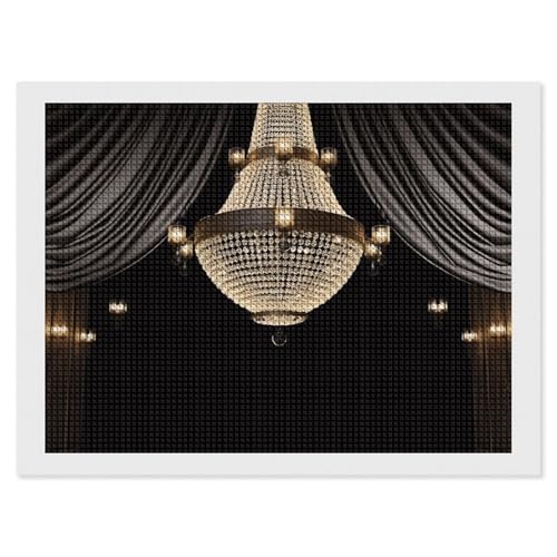 BSCKKDMN Ball Room Kronleuchter Diamant Malerei Kits für Erwachsene Diamant Kunst Kit für Anfänger 5D DIY Full Square Diamond Art Craft Kits für Erwachsene für Home Wall Decor BSCKKDMN Ball Room Kronleuchter Diamant Malerei Kits für Erwachsene Diamant Kunst Kit für Anfänger 5D DIY Full Square Diamond Art Craft Kits für Erwachsene für Home Wall Decor von BSCKKDMN