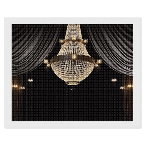 BSCKKDMN Ball Room Kronleuchter Diamant Malerei Kits für Erwachsene Diamant Kunst Kit für Anfänger 5D DIY Full Square Diamond Art Craft Kits für Erwachsene für Home Wall Decor BSCKKDMN Ball Room Kronleuchter Diamant Malerei Kits für Erwachsene Diamant Kunst Kit für Anfänger 5D DIY Full Square Diamond Art Craft Kits für Erwachsene für Home Wall Decor von BSCKKDMN